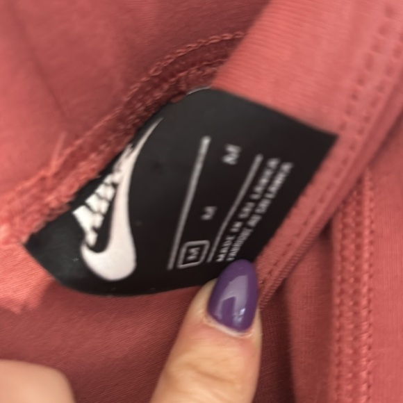 Nike tight fit high-rise full length women’s leggings, medium new with tag mauve - Picture 4 of 5